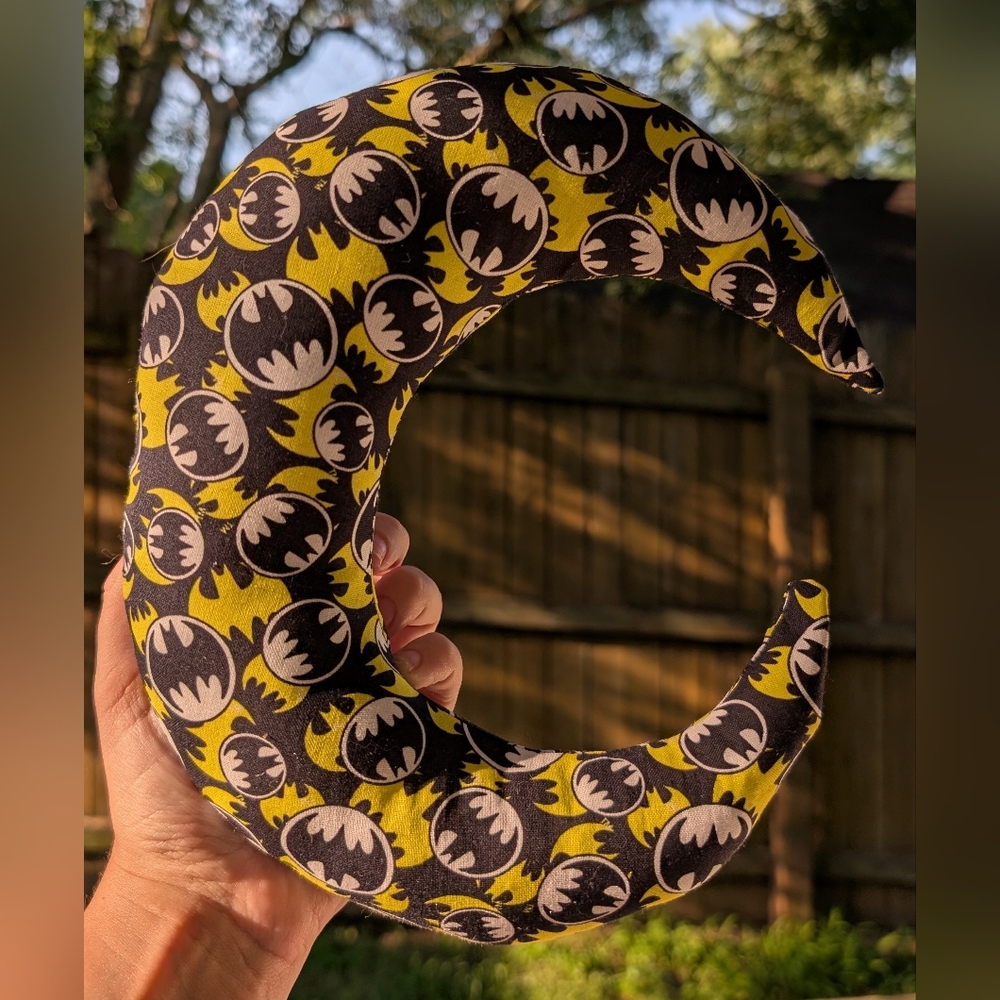 Batman Themed Crescent Pillow